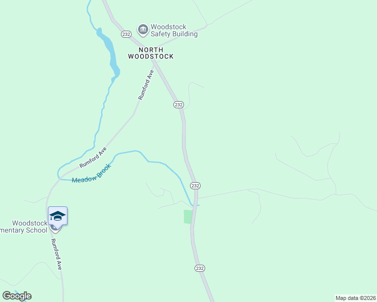 map of restaurants, bars, coffee shops, grocery stores, and more near 260 Maine 232 in Woodstock