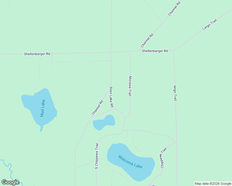 map of restaurants, bars, coffee shops, grocery stores, and more near 4514-4842 Bass Lake Rd in Iosco