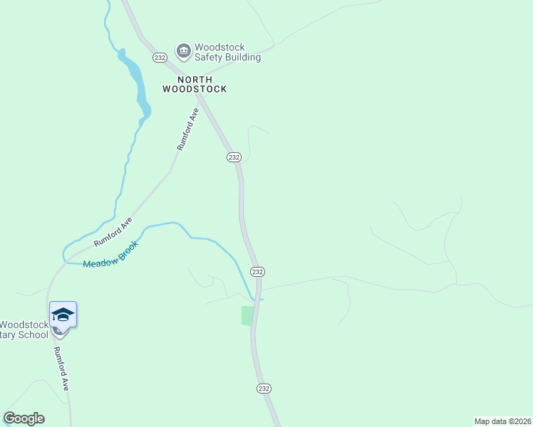 map of restaurants, bars, coffee shops, grocery stores, and more near 260 Maine 232 in Woodstock