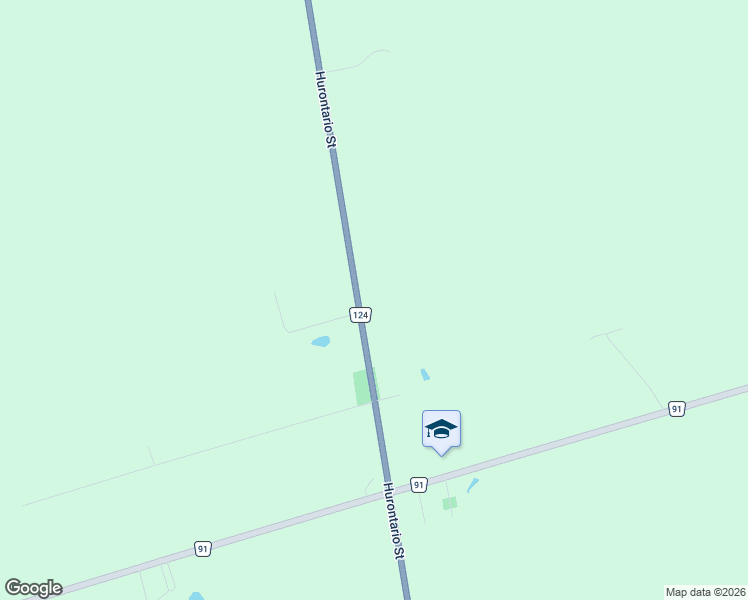 map of restaurants, bars, coffee shops, grocery stores, and more near 2933 Simcoe County Road 124 in Stayner