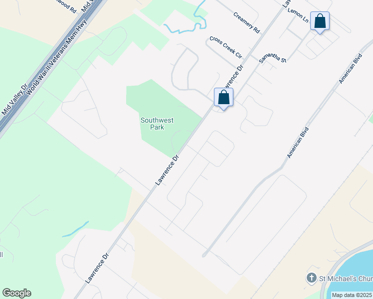 map of restaurants, bars, coffee shops, grocery stores, and more near 2447 Lawrence Drive in De Pere