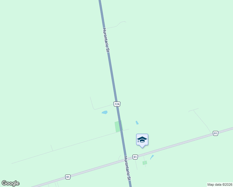 map of restaurants, bars, coffee shops, grocery stores, and more near 2933 Simcoe County Road 124 in Stayner