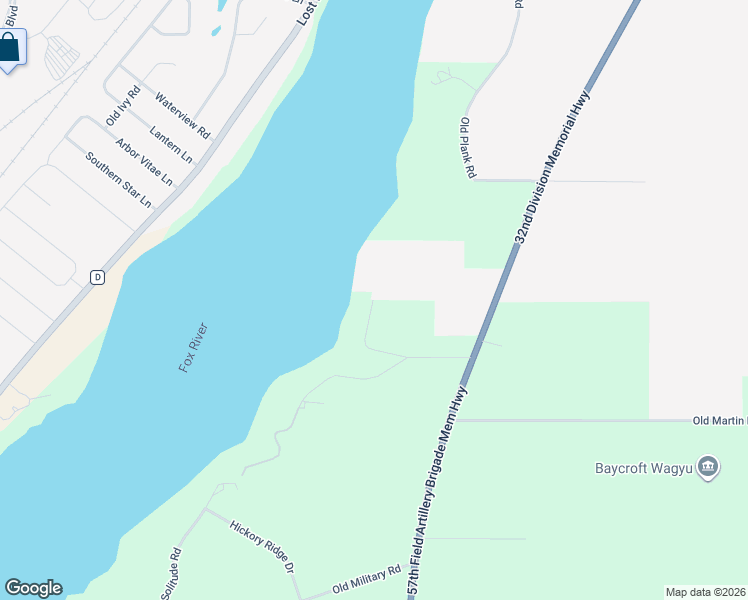 map of restaurants, bars, coffee shops, grocery stores, and more near 1620 New Plank Road in De Pere