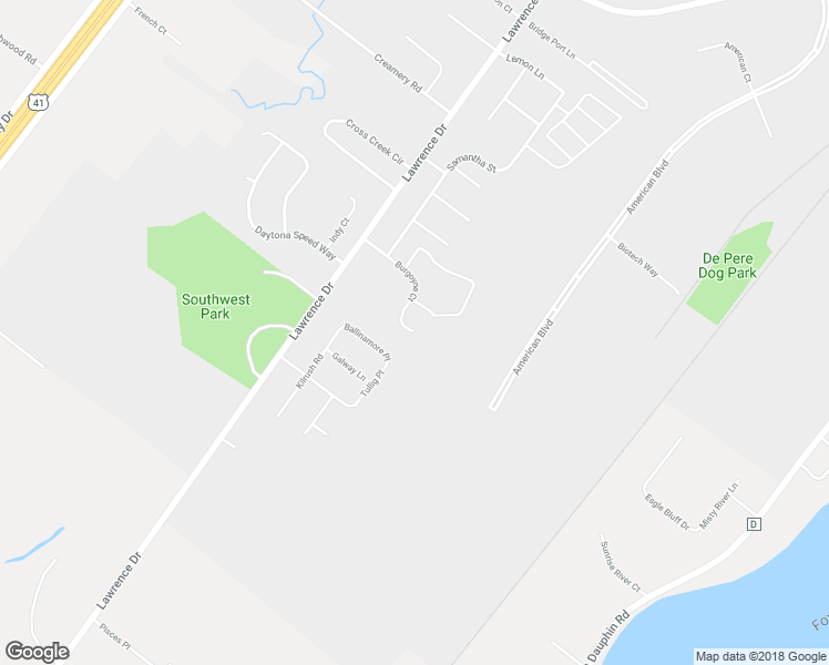 map of restaurants, bars, coffee shops, grocery stores, and more near 1702 Burgoyne Court in De Pere