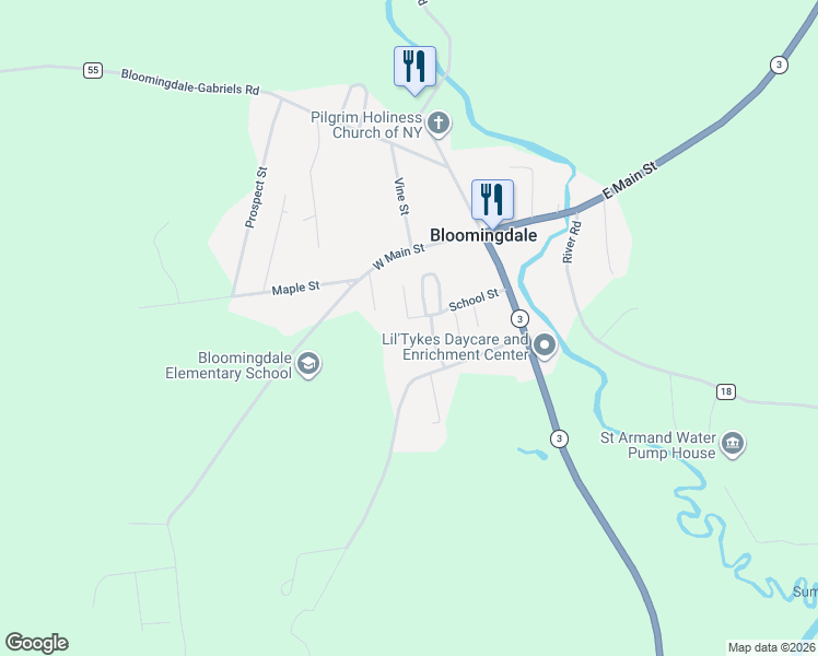 map of restaurants, bars, coffee shops, grocery stores, and more near 9 Maggie Way in Bloomingdale