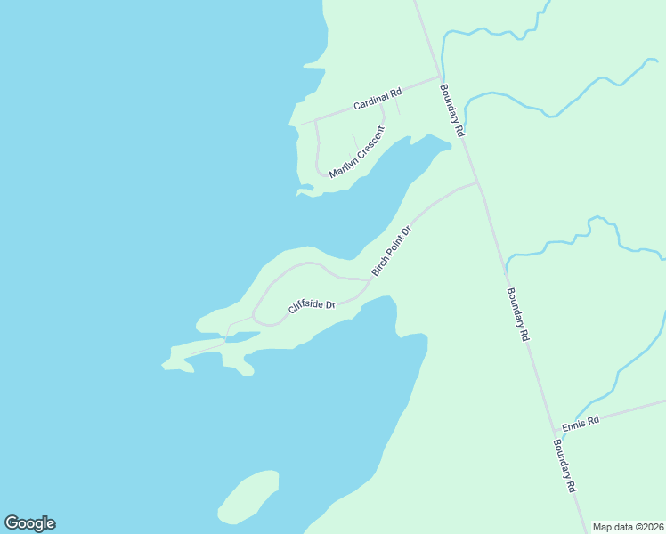 map of restaurants, bars, coffee shops, grocery stores, and more near 76 Birch Point Drive in Ennismore
