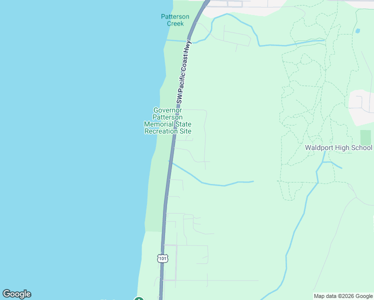 map of restaurants, bars, coffee shops, grocery stores, and more near Southwest Breakers Drive in Waldport