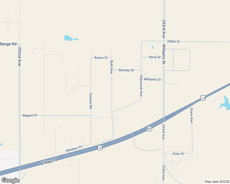 map of restaurants, bars, coffee shops, grocery stores, and more near 20530 Buhl Avenue in Pierre