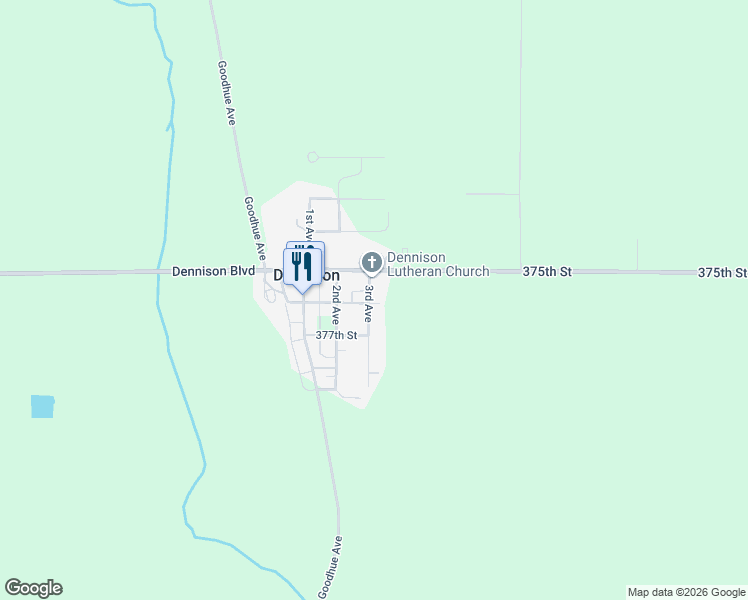 map of restaurants, bars, coffee shops, grocery stores, and more near 37702 3rd Avenue in Dennison