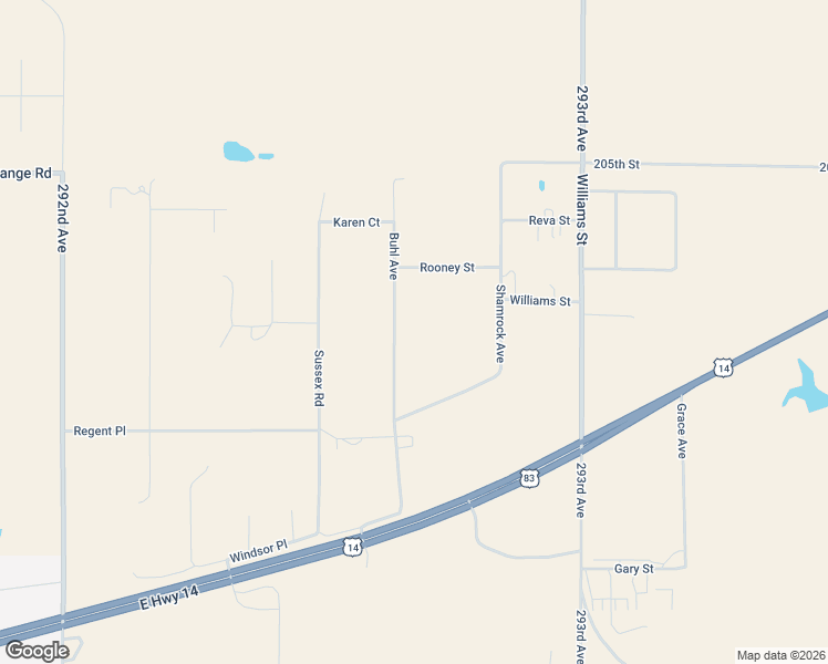 map of restaurants, bars, coffee shops, grocery stores, and more near 20530 Buhl Avenue in Pierre