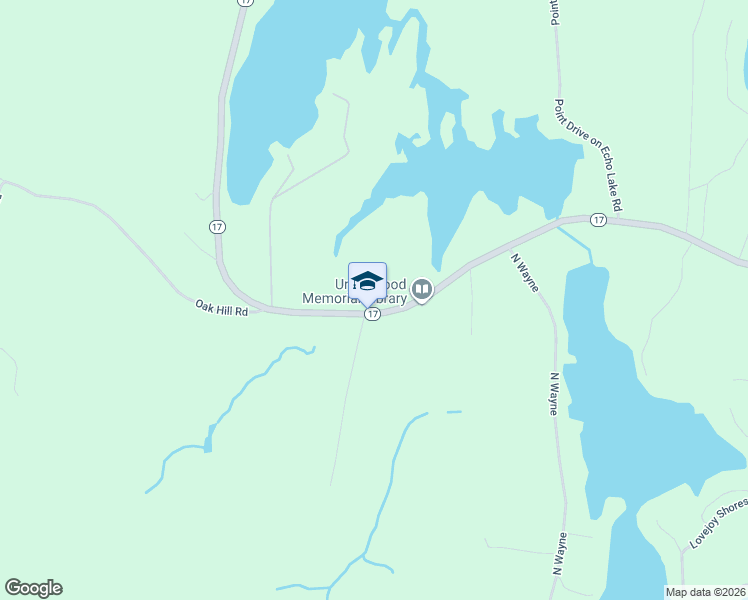 map of restaurants, bars, coffee shops, grocery stores, and more near 2023 Main Street in Readfield