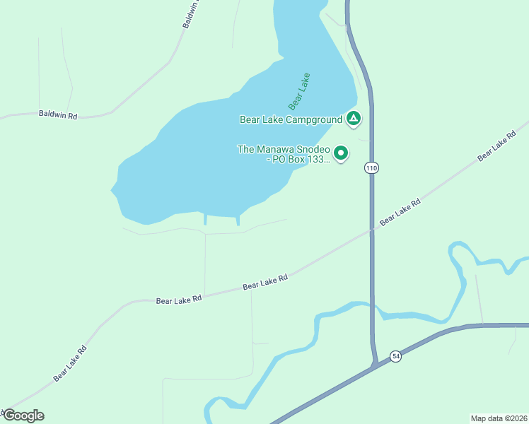 map of restaurants, bars, coffee shops, grocery stores, and more near E5682 Sunrise Lane in New London