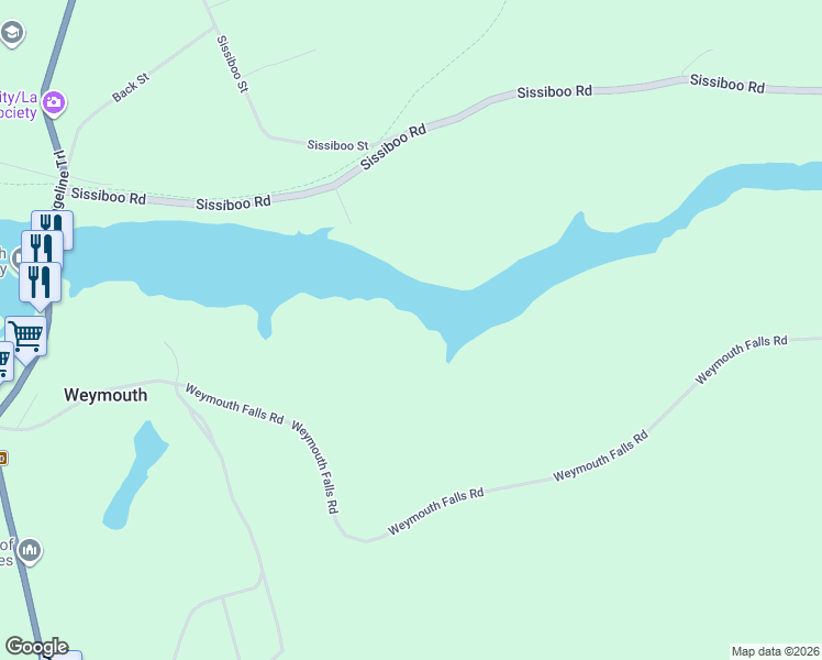 map of restaurants, bars, coffee shops, grocery stores, and more near in Weymouth