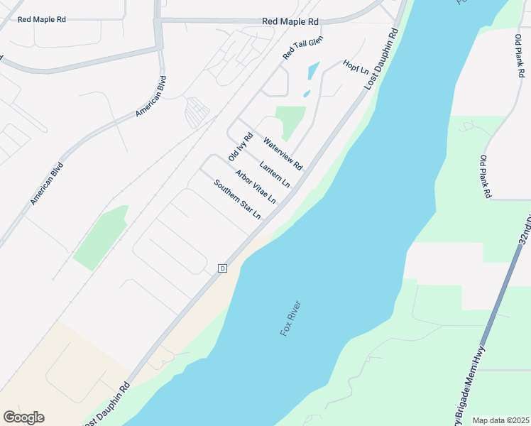 map of restaurants, bars, coffee shops, grocery stores, and more near 300 Southern Star Lane in De Pere
