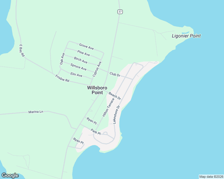 map of restaurants, bars, coffee shops, grocery stores, and more near 71 Hilton Terrace in Willsboro