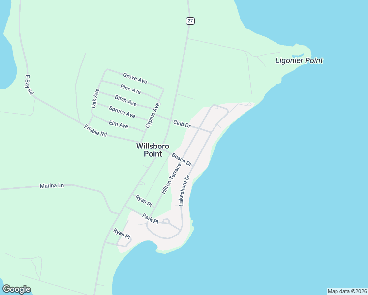 map of restaurants, bars, coffee shops, grocery stores, and more near 71 Hilton Terrace in Willsboro