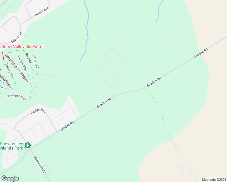 map of restaurants, bars, coffee shops, grocery stores, and more near 19 Byers Street in Minesing