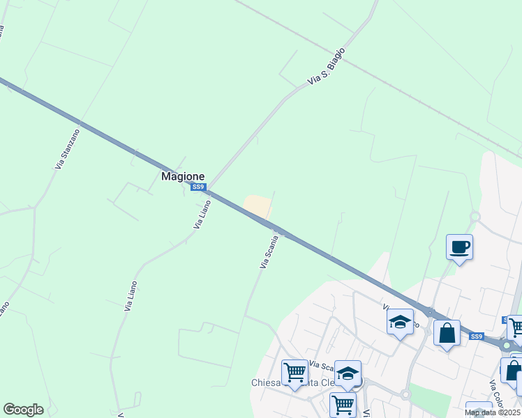 map of restaurants, bars, coffee shops, grocery stores, and more near 1318 Via Emilia Ponente in Bologna