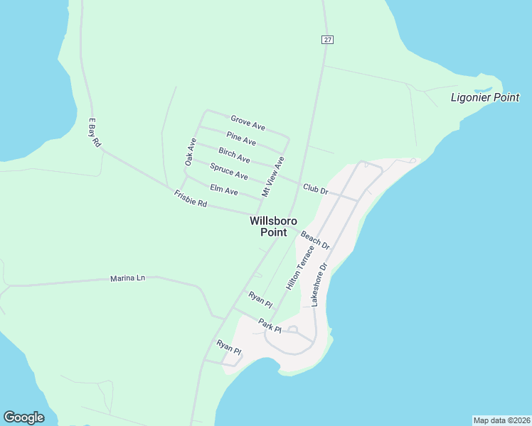 map of restaurants, bars, coffee shops, grocery stores, and more near in Willsboro Point
