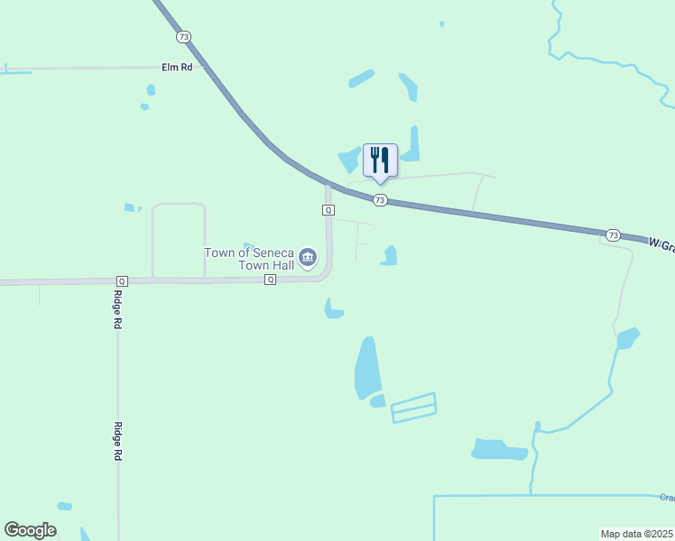 map of restaurants, bars, coffee shops, grocery stores, and more near 3527 County Road Q in Wisconsin Rapids