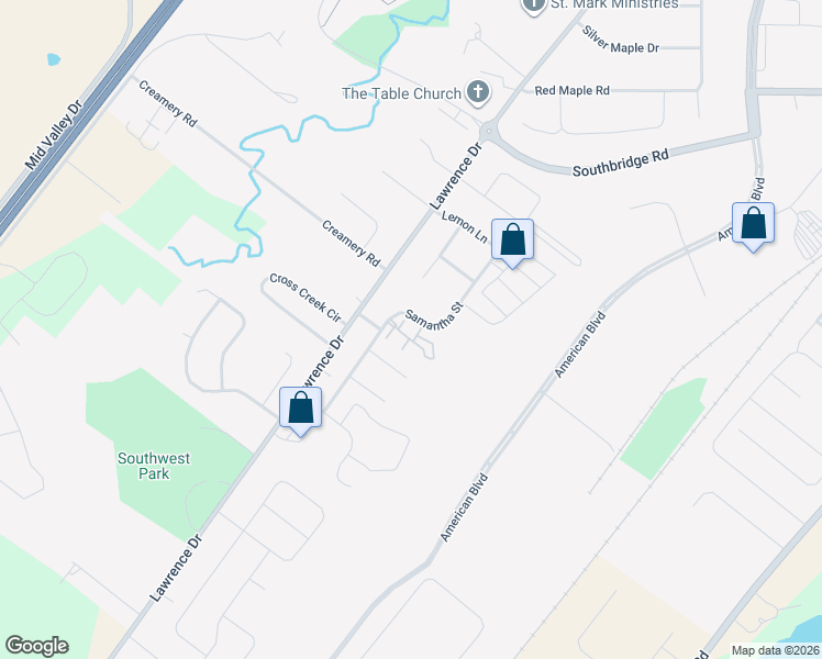 map of restaurants, bars, coffee shops, grocery stores, and more near 2247 Samantha Street in De Pere