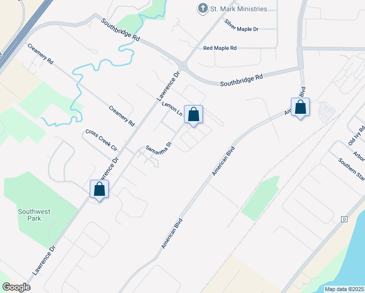 map of restaurants, bars, coffee shops, grocery stores, and more near 2297 Samantha Street in De Pere