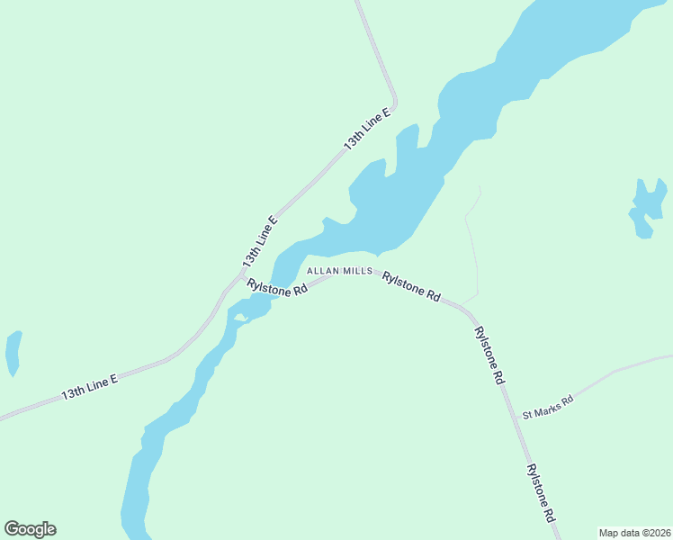 map of restaurants, bars, coffee shops, grocery stores, and more near 791 Rylstone Road in Trent Hills