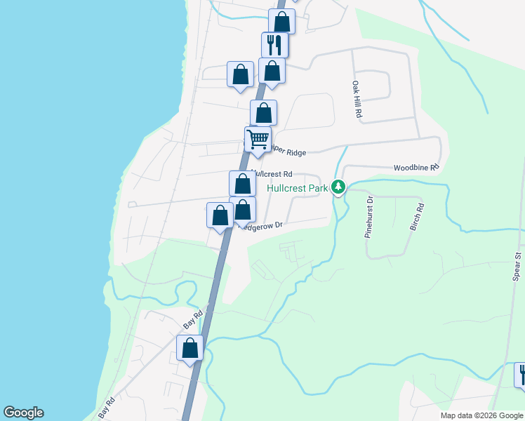 map of restaurants, bars, coffee shops, grocery stores, and more near 49 Hullcrest Ln in Shelburne