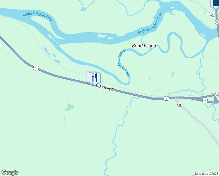 map of restaurants, bars, coffee shops, grocery stores, and more near 135 West Bethel Road in Bethel