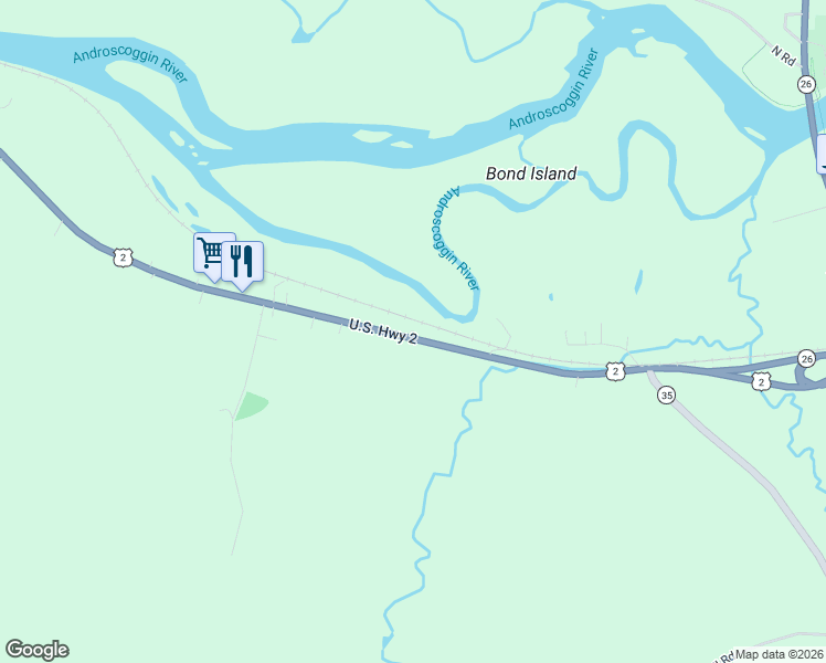 map of restaurants, bars, coffee shops, grocery stores, and more near 119 West Bethel Road in Bethel