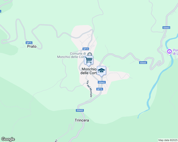 map of restaurants, bars, coffee shops, grocery stores, and more near 1 Borgo Ciodena in Monchio delle Corti