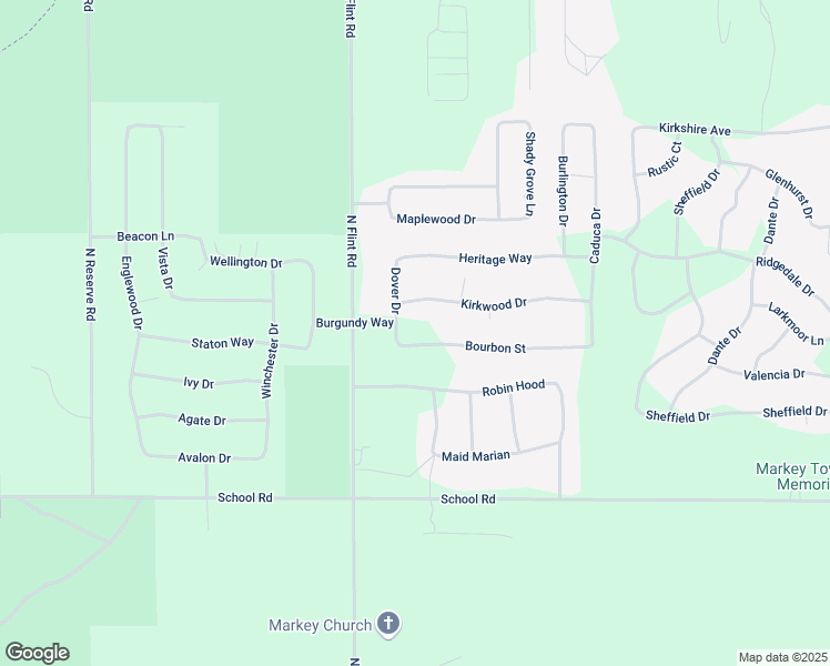 map of restaurants, bars, coffee shops, grocery stores, and more near 100-198 Kirkwood Drive in Roscommon