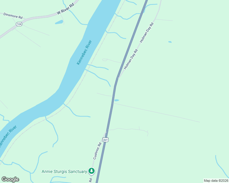 map of restaurants, bars, coffee shops, grocery stores, and more near 1536 Riverside Drive in Vassalboro