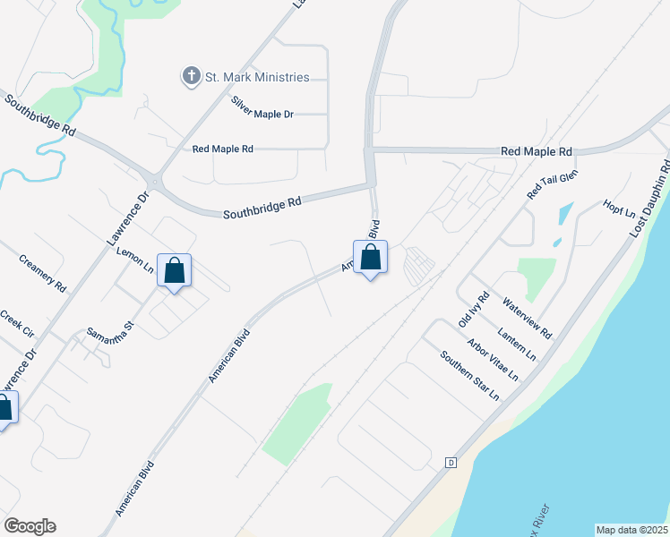 map of restaurants, bars, coffee shops, grocery stores, and more near 1869 American Boulevard in De Pere