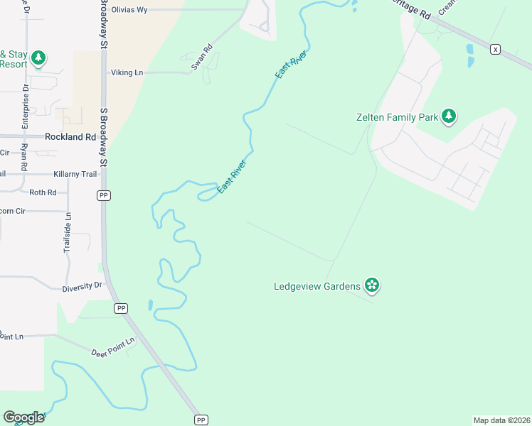 map of restaurants, bars, coffee shops, grocery stores, and more near 1919 Cottonwood Court in De Pere
