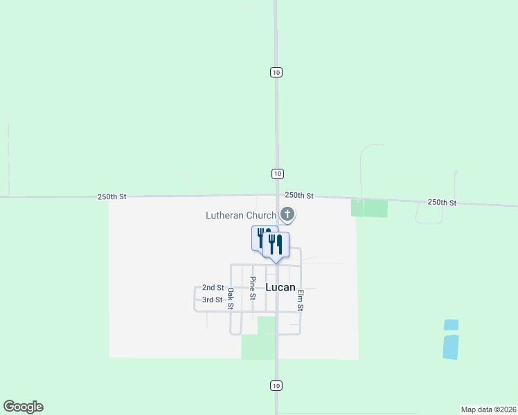 map of restaurants, bars, coffee shops, grocery stores, and more near in Lucan