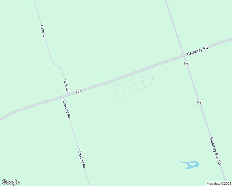 map of restaurants, bars, coffee shops, grocery stores, and more near Vista Drive in Kawartha Lakes