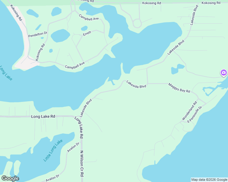 map of restaurants, bars, coffee shops, grocery stores, and more near 7894 Lakeside Blvd in Iosco