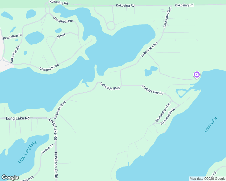 map of restaurants, bars, coffee shops, grocery stores, and more near 7894 Lakeside Blvd in Iosco