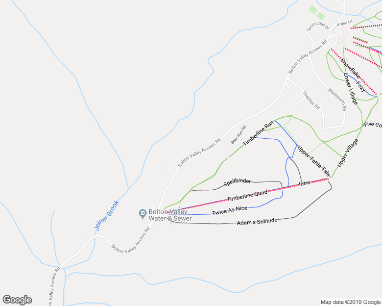 map of restaurants, bars, coffee shops, grocery stores, and more near 3500 Bolton Valley Access Road in Richmond
