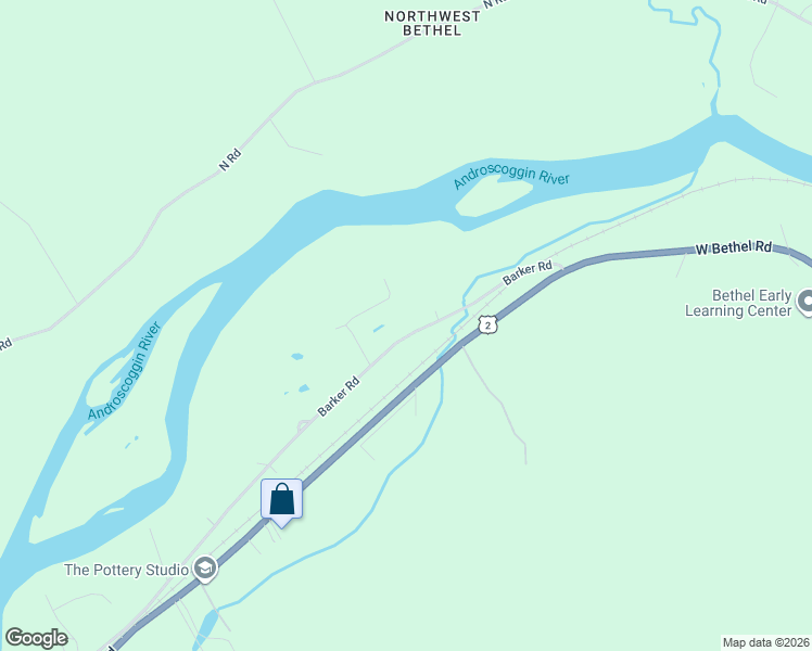 map of restaurants, bars, coffee shops, grocery stores, and more near 187-255 Barker Road in Bethel