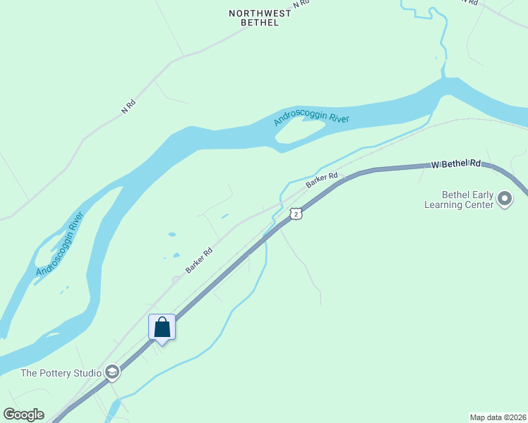 map of restaurants, bars, coffee shops, grocery stores, and more near 187 Barker Road in Bethel