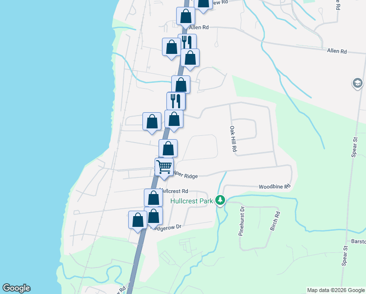 map of restaurants, bars, coffee shops, grocery stores, and more near 458 Olde Orchard Lane in Shelburne