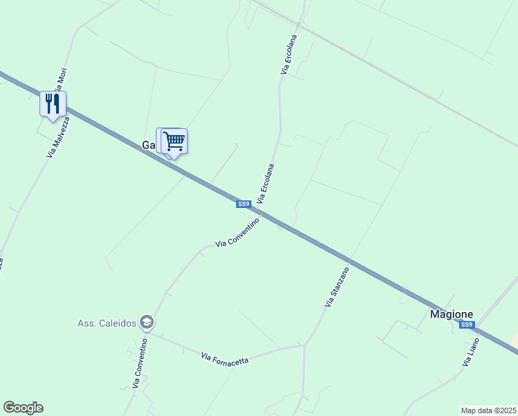 map of restaurants, bars, coffee shops, grocery stores, and more near 859 Via Ercolana in Città Metropolitana di Bologna