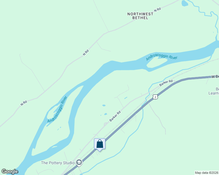 map of restaurants, bars, coffee shops, grocery stores, and more near 15 Acres Road in Bethel