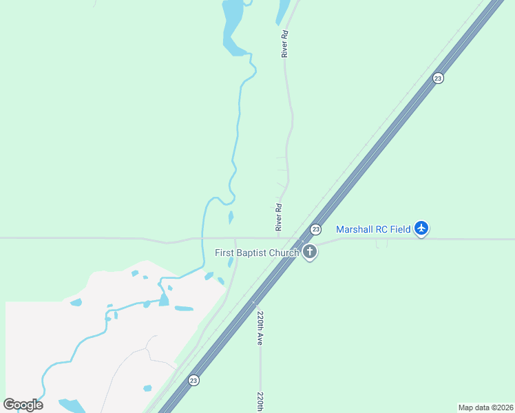 map of restaurants, bars, coffee shops, grocery stores, and more near 2507 River Road in Marshall