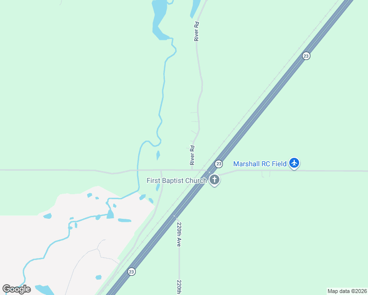 map of restaurants, bars, coffee shops, grocery stores, and more near 2507 River Road in Marshall