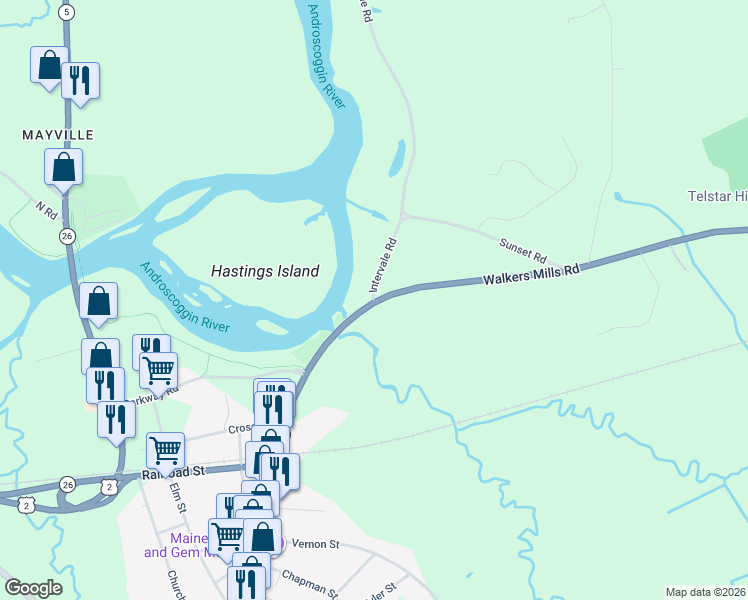 map of restaurants, bars, coffee shops, grocery stores, and more near 149 Walkers Mills Road in Bethel