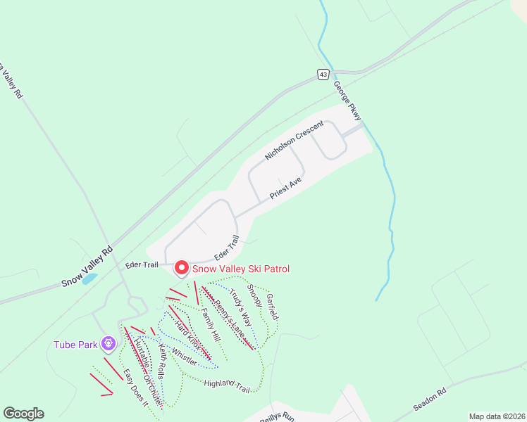 map of restaurants, bars, coffee shops, grocery stores, and more near 1 Nicholson Crescent in Minesing