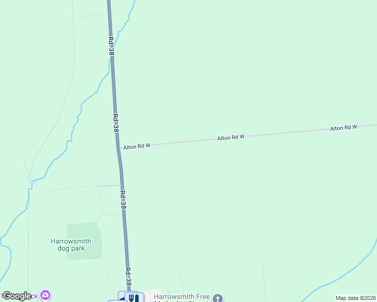 map of restaurants, bars, coffee shops, grocery stores, and more near 3954 Alton Road West in South Frontenac